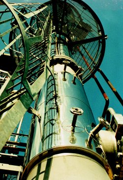 Column during installation
