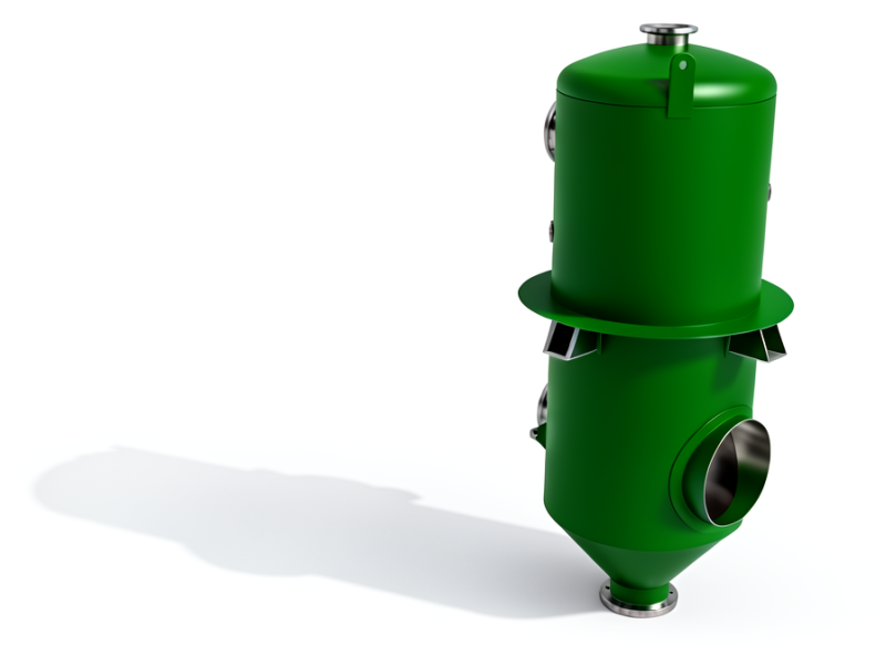 3D model of a Steam Direct Contact Heat Exchanger